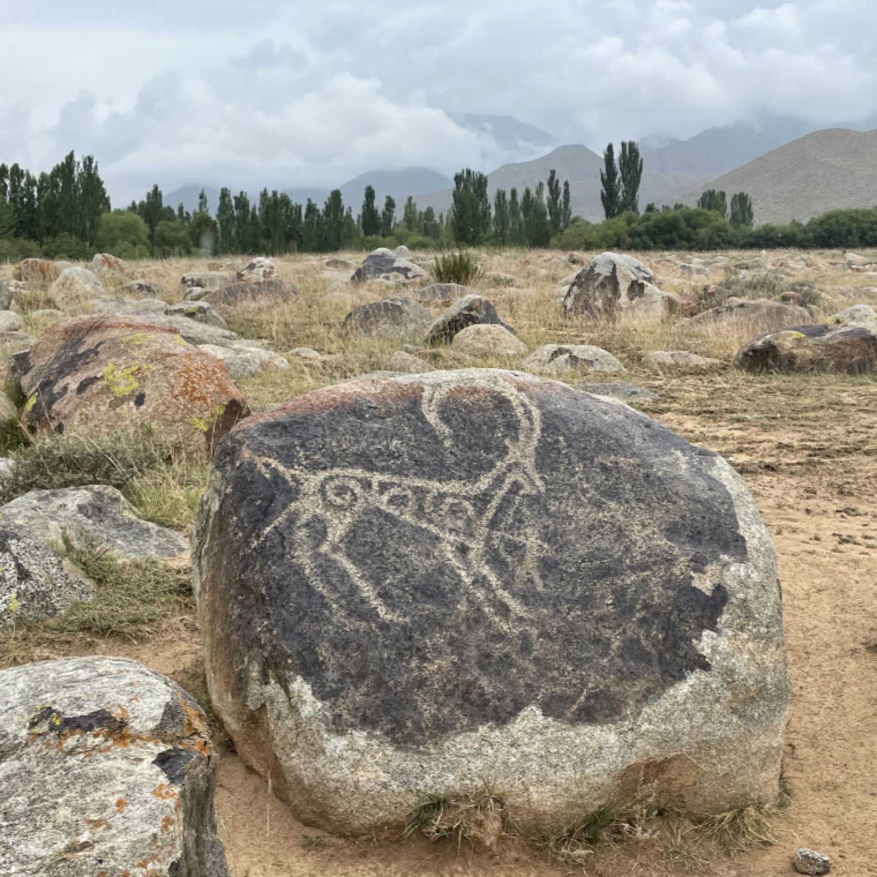 Kyrgyzstan petroglyph