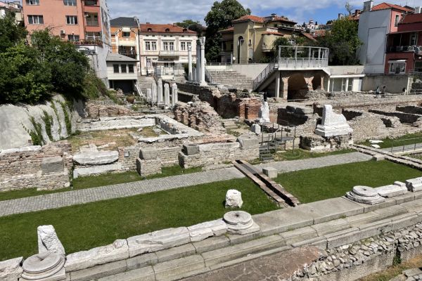 Remains of the Roman Forum in Plovdiv