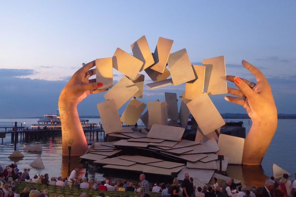 The Bodensee floating stage in Bregenz